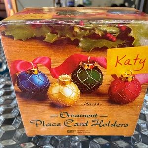 Christmas Ornament Place card holders